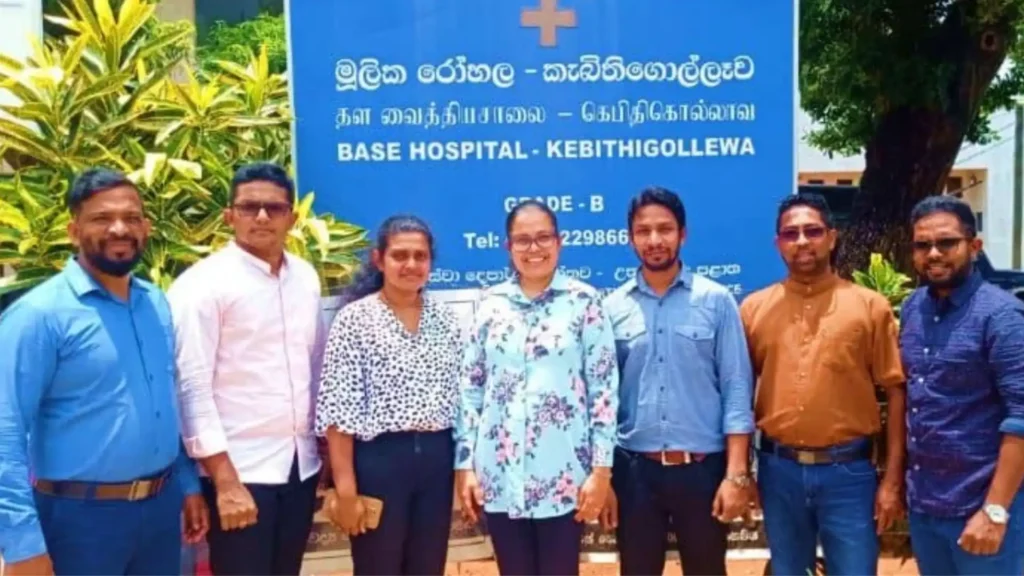 Donating over Rs 2 million in equipment to the Kebithigollewa Hospital [2023 April]
